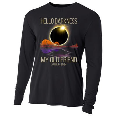 Hello Darkness My Old Friend Solar Eclipse April 08 2024 Cooling Performance Long Sleeve Crew