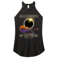 Hello Darkness My Old Friend Solar Eclipse April 08 2024 Women’s Perfect Tri Rocker Tank