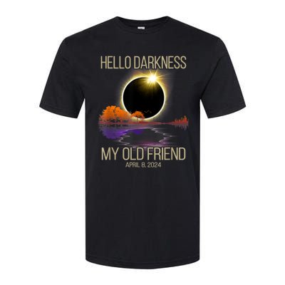 Hello Darkness My Old Friend Solar Eclipse April 08 2024 Softstyle® CVC T-Shirt