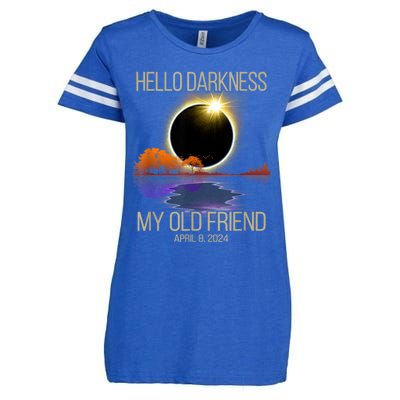 Hello Darkness My Old Friend Solar Eclipse April 08 2024 Enza Ladies Jersey Football T-Shirt