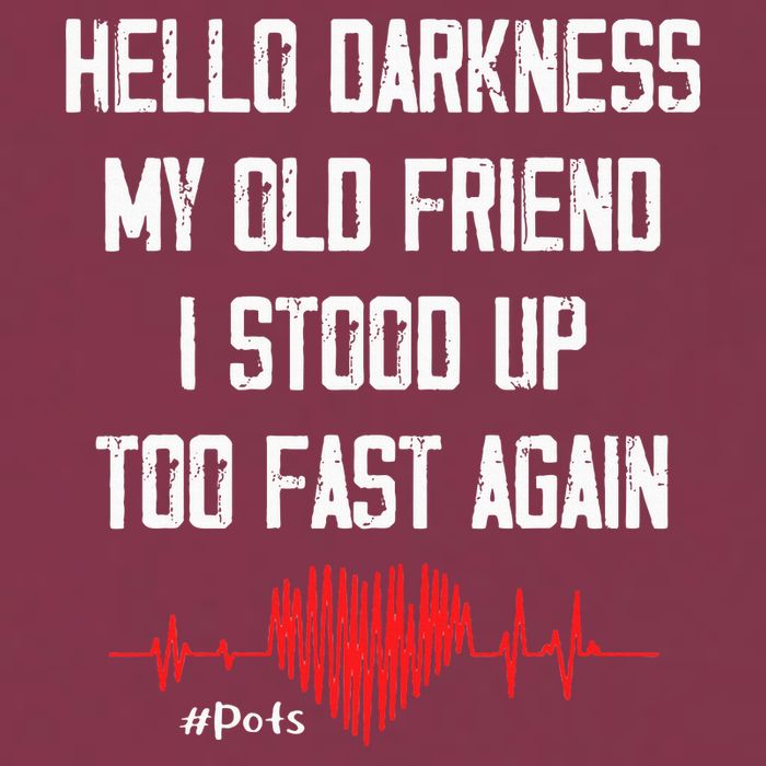 Hello Darkness My Old Friend I Stood Up Too Fast Again Pots 16oz Travel Tumbler