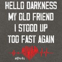 Hello Darkness My Old Friend I Stood Up Too Fast Again Pots Cotton Canvas Backpack