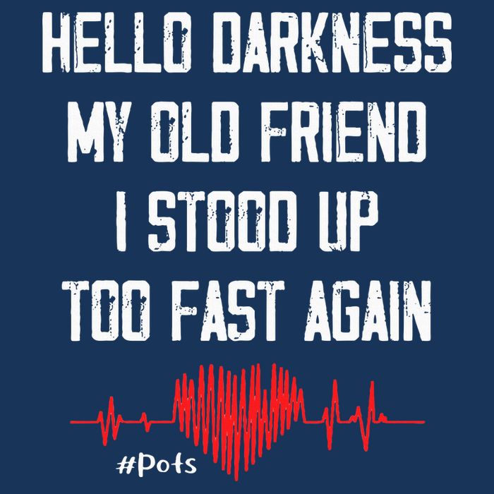 Hello Darkness My Old Friend I Stood Up Too Fast Again Pots Infant Baby Jersey Bodysuit
