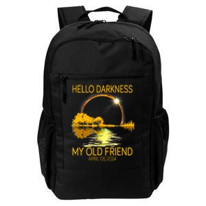 Hello Darkness My Old Friend Funny 2024 Solar Eclipse 4 8 24 Daily Commute Backpack