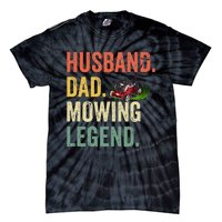 Husband Dad Mowing Legend Lawn Care Gardener Father Funny Tie-Dye T-Shirt