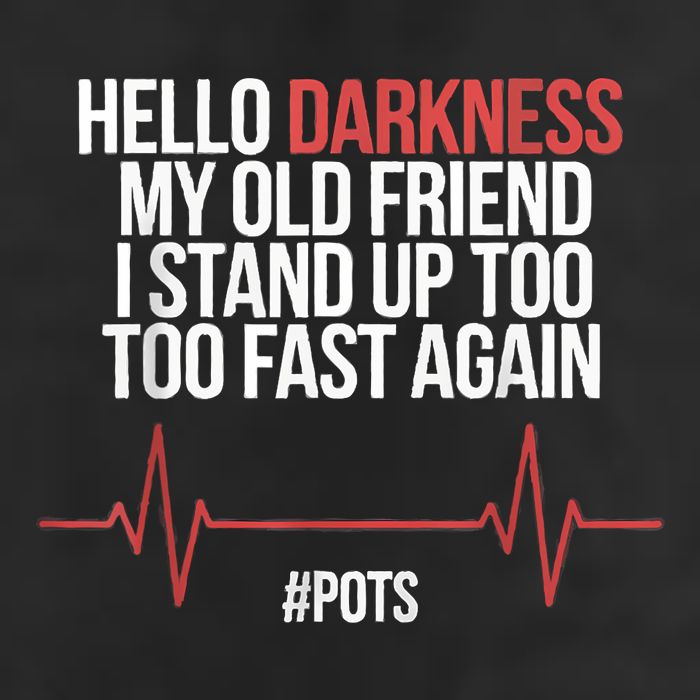 Hello Darkness My Old Friend I Stood Up Too Fast Again Crop Fleece Hoodie