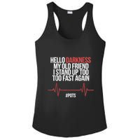 Hello Darkness My Old Friend I Stood Up Too Fast Again Ladies PosiCharge Competitor Racerback Tank
