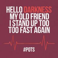 Hello Darkness My Old Friend I Stood Up Too Fast Again 16oz Travel Tumbler