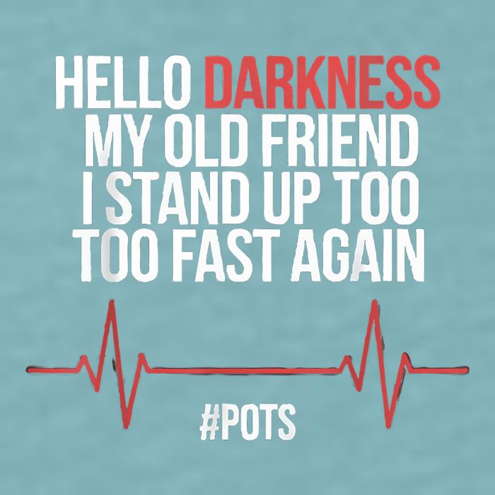 Hello Darkness My Old Friend I Stood Up Too Fast Again Sueded Cloud Jersey T-Shirt