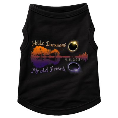 Hello Darkness My Old Friend Solar Eclipse Trending Design Doggie Tank
