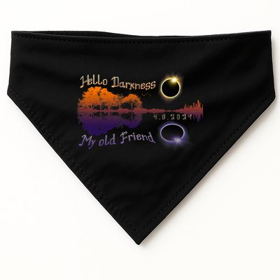 Hello Darkness My Old Friend Solar Eclipse Trending Design USA-Made Doggie Bandana