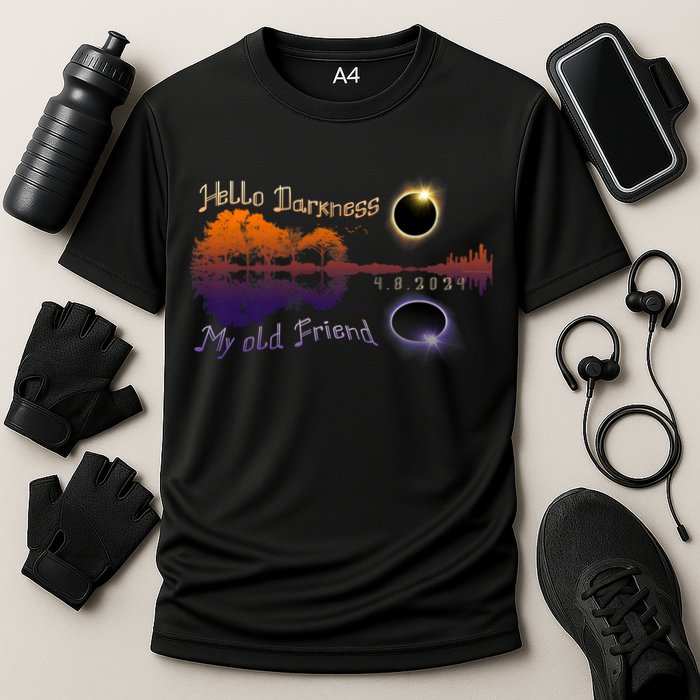 Hello Darkness My Old Friend Solar Eclipse Trending Design Performance Shirt