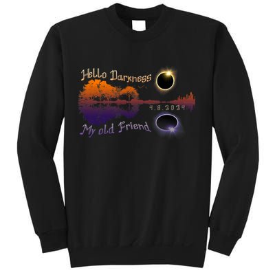 Hello Darkness My Old Friend Solar Eclipse Trending Design Sweatshirt