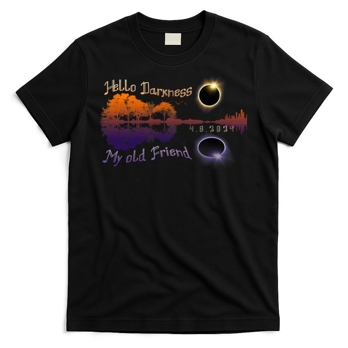 Hello Darkness My Old Friend Solar Eclipse Trending Design T-Shirt