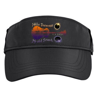 Hello Darkness My Old Friend Solar Eclipse Trending Design Adult Drive Performance Visor