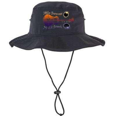 Hello Darkness My Old Friend Solar Eclipse Trending Design Legacy Cool Fit Booney Bucket Hat