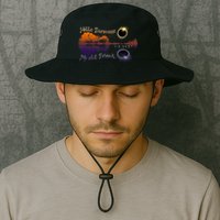 Hello Darkness My Old Friend Solar Eclipse Trending Design Bucket Hat