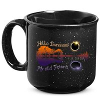 Hello Darkness My Old Friend Solar Eclipse Trending Design 15oz Campfire Ceramic Mug
