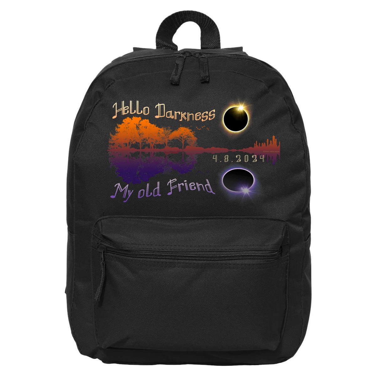 Hello Darkness My Old Friend Solar Eclipse Trending Design 16 in Basic Backpack