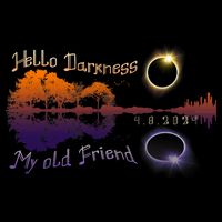 Hello Darkness My Old Friend Solar Eclipse Trending Design Pom Pom 12in Knit Beanie