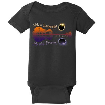 Hello Darkness My Old Friend Solar Eclipse Trending Design Baby Bodysuit