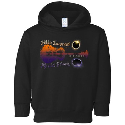 Hello Darkness My Old Friend Solar Eclipse Trending Design Toddler Hoodie