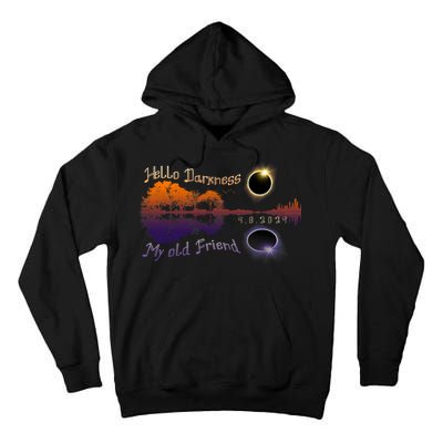 Hello Darkness My Old Friend Solar Eclipse Trending Design Tall Hoodie