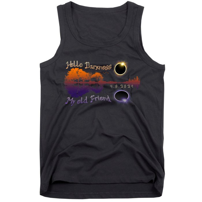 Hello Darkness My Old Friend Solar Eclipse Trending Design Tank Top