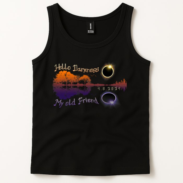 Hello Darkness My Old Friend Solar Eclipse Trending Design Tank Top