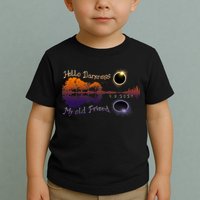 Hello Darkness My Old Friend Solar Eclipse Trending Design Toddler T-Shirt