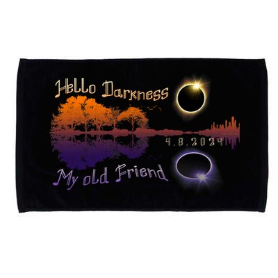 Hello Darkness My Old Friend Solar Eclipse Trending Design Microfiber Hand Towel