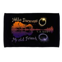 Hello Darkness My Old Friend Solar Eclipse Trending Design Microfiber Hand Towel