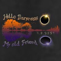 Hello Darkness My Old Friend Solar Eclipse Trending Design Microfiber Hand Towel