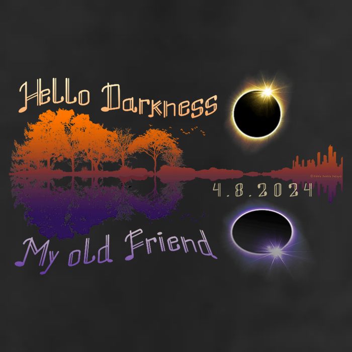 Hello Darkness My Old Friend Solar Eclipse Trending Design Microfiber Hand Towel
