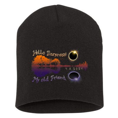 Hello Darkness My Old Friend Solar Eclipse Trending Design Short Acrylic Beanie