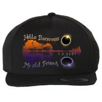 Hello Darkness My Old Friend Solar Eclipse Trending Design Wool Snapback Cap