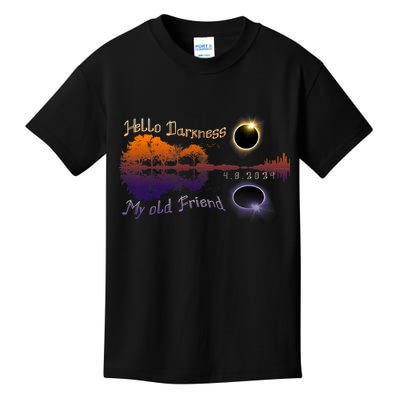 Hello Darkness My Old Friend Solar Eclipse Trending Design Kids T-Shirt