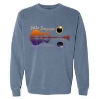 Hello Darkness My Old Friend Solar Eclipse Trending Design Garment-Dyed Sweatshirt