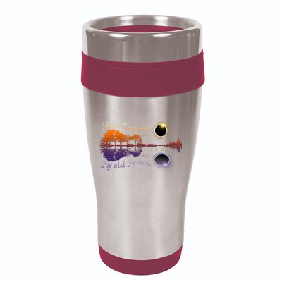 Hello Darkness My Old Friend Solar Eclipse Trending Design 16oz Travel Tumbler