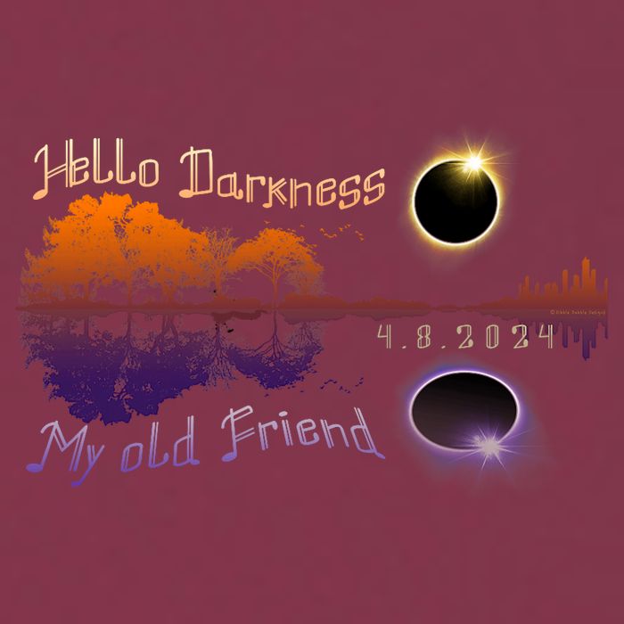Hello Darkness My Old Friend Solar Eclipse Trending Design 16oz Travel Tumbler