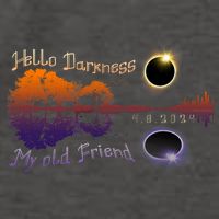 Hello Darkness My Old Friend Solar Eclipse Trending Design Vector Backpack