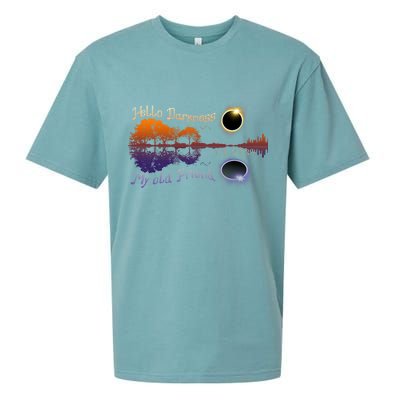 Hello Darkness My Old Friend Solar Eclipse Trending Design Sueded Cloud Jersey T-Shirt