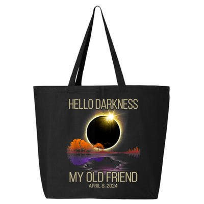 Hello Darkness My Old Friend Solar Eclipse April 08 2024 25L Jumbo Tote