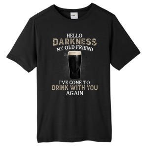 Hello Darkness My Old Friends I've Come To Drink With You Again Tall Fusion ChromaSoft Performance T-Shirt