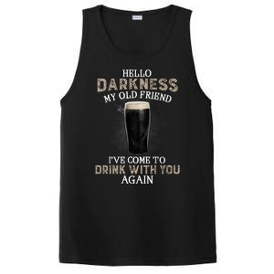 Hello Darkness My Old Friends I've Come To Drink With You Again PosiCharge Competitor Tank