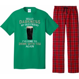 Hello Darkness My Old Friends I've Come To Drink With You Again Pajama Set