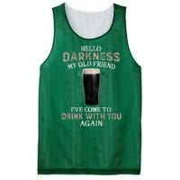 Hello Darkness My Old Friends I've Come To Drink With You Again Mesh Reversible Basketball Jersey Tank