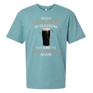 Hello Darkness My Old Friends I've Come To Drink With You Again Sueded Cloud Jersey T-Shirt