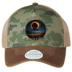 Hello Darkness My Old Friend Solar Eclipse April 08 2024 Legacy Tie Dye Trucker Hat