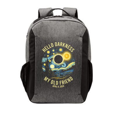 Hello Darkness My Old Friend Solar Eclipse April 8 2024 Vector Backpack